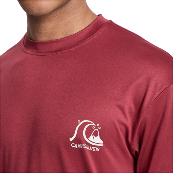 2026 Quiksilver Mens DNA Surf Tee Short Sleeve Rash Vest AQYWR03138 - Burnt Russet